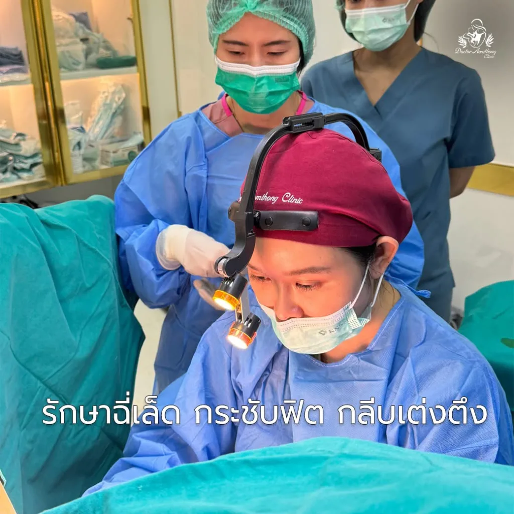 ขั้นตอนการร้อยไหมเพื่อช่วยกระชับช่องคลอดและเสริมความแข็งแรงของเนื้อเยื่อ